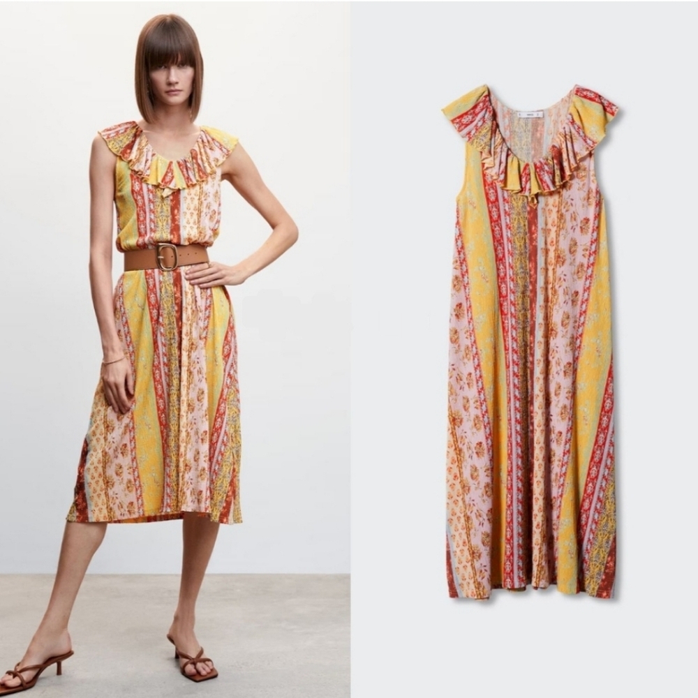 MANGO Printed Dress